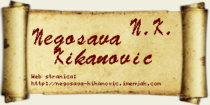 Negosava Kikanović vizit kartica
